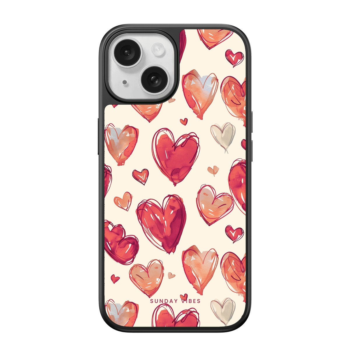 Heartful Hues iPhone Case