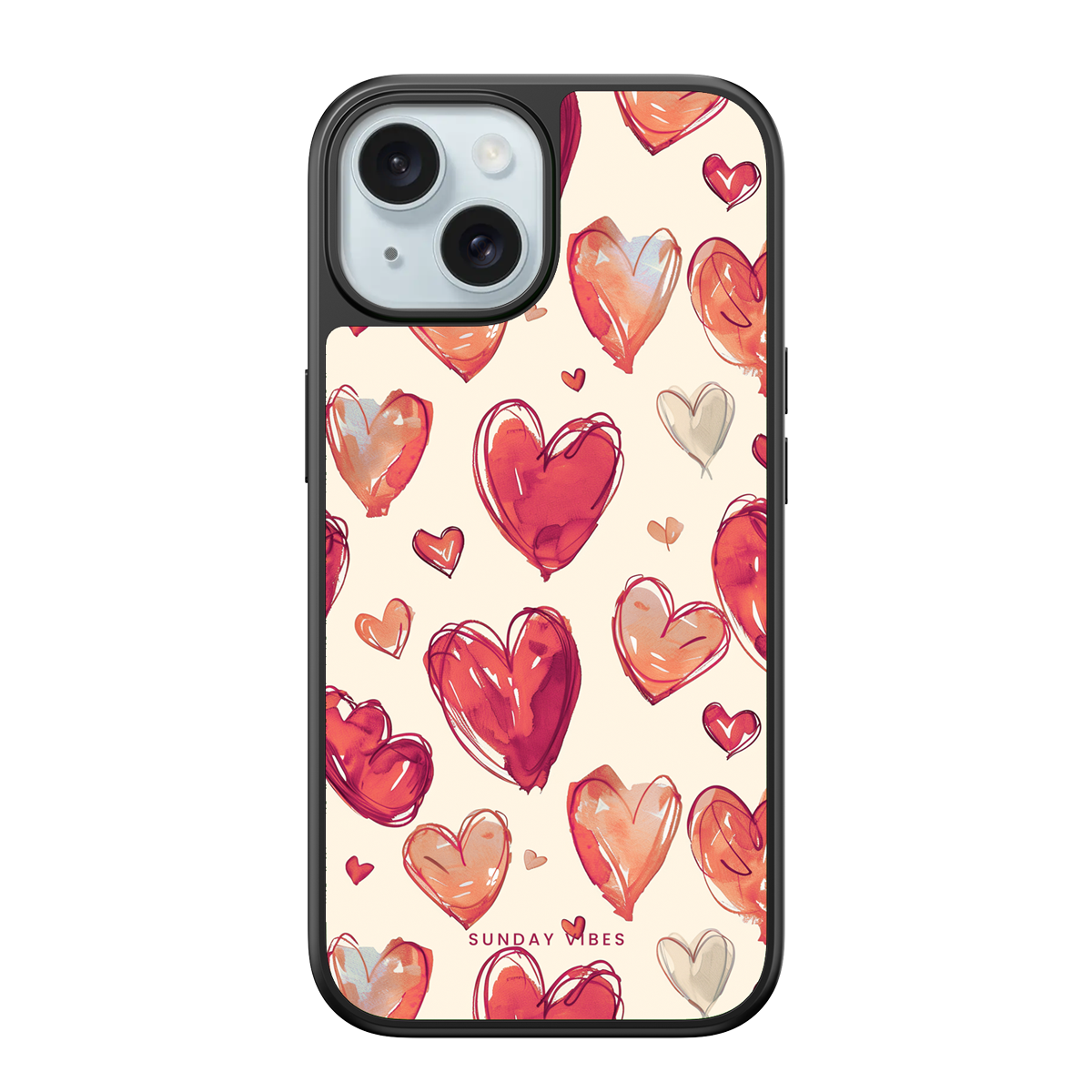 Heartful Hues iPhone Case