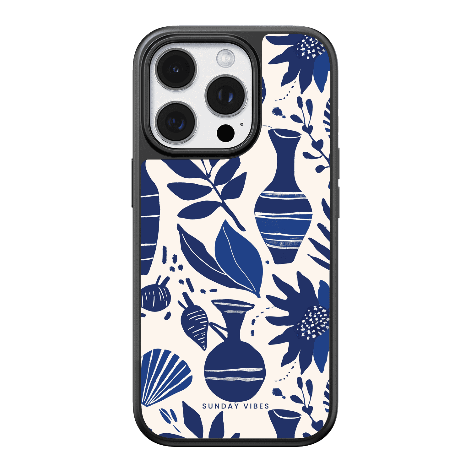 Blue Boho iPhone Case