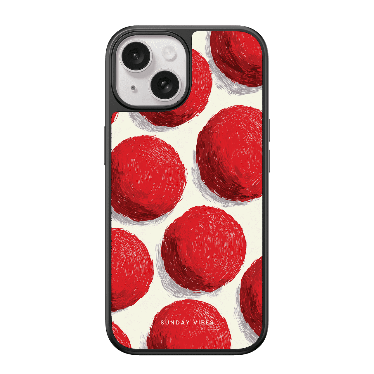 Vermilion Orbs iPhone Case