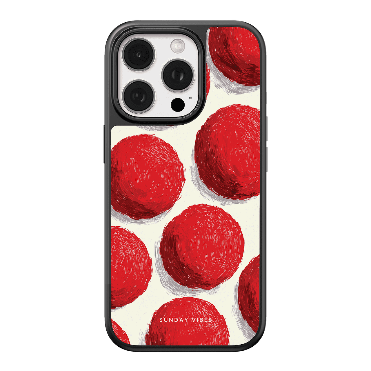 Vermilion Orbs iPhone Case