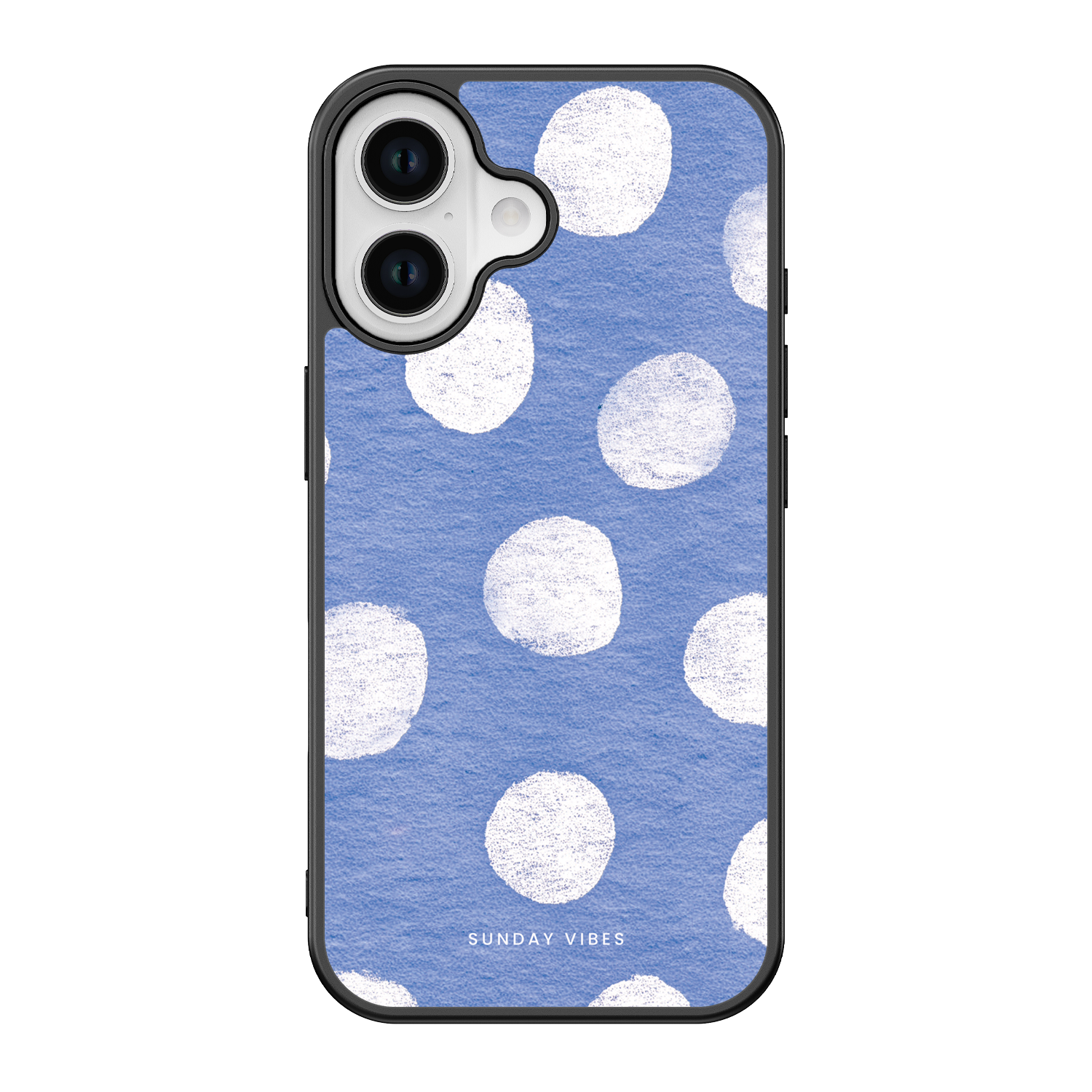 Azure Polka Serenade iPhone Case
