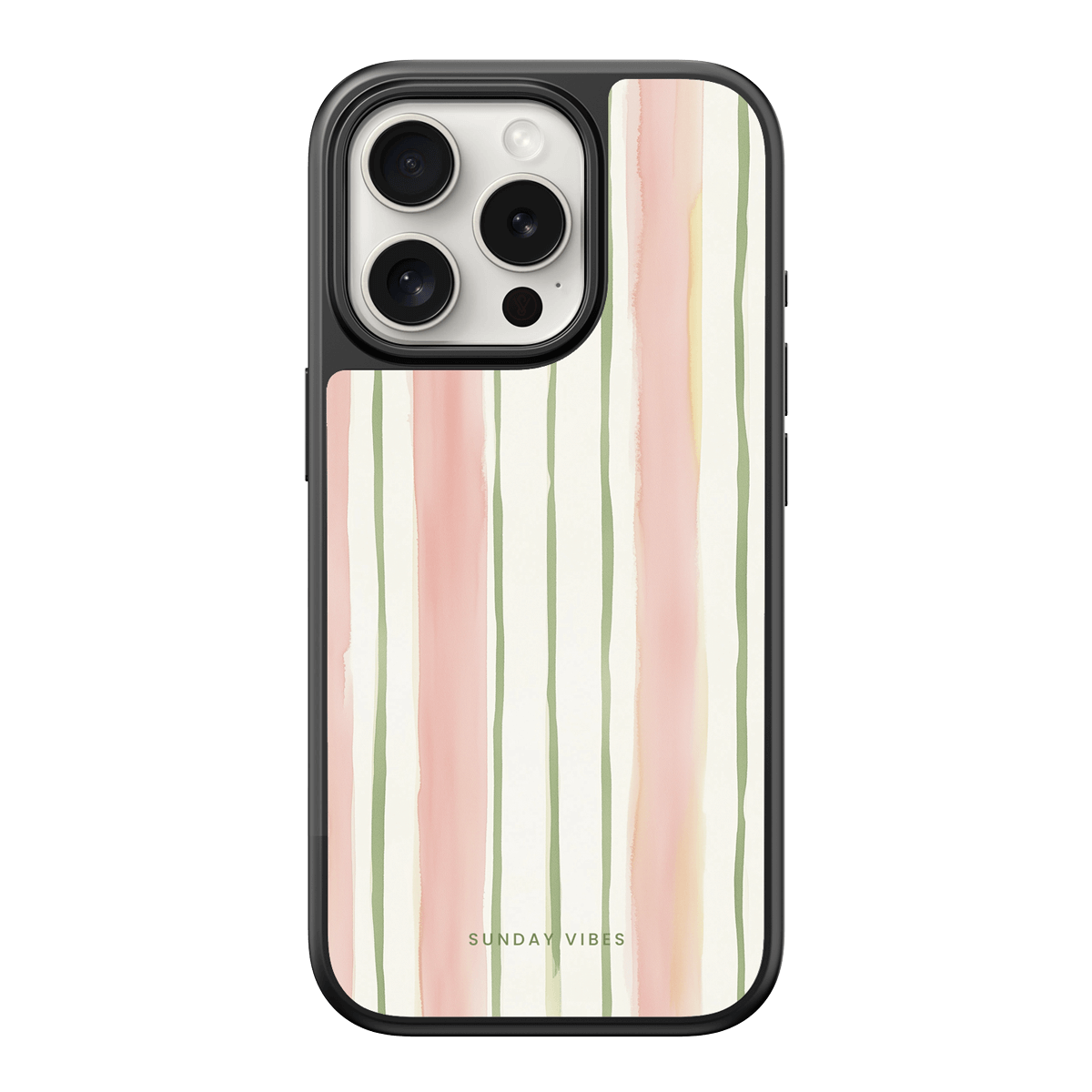 Pastel Stripe Serenade iPhone Case