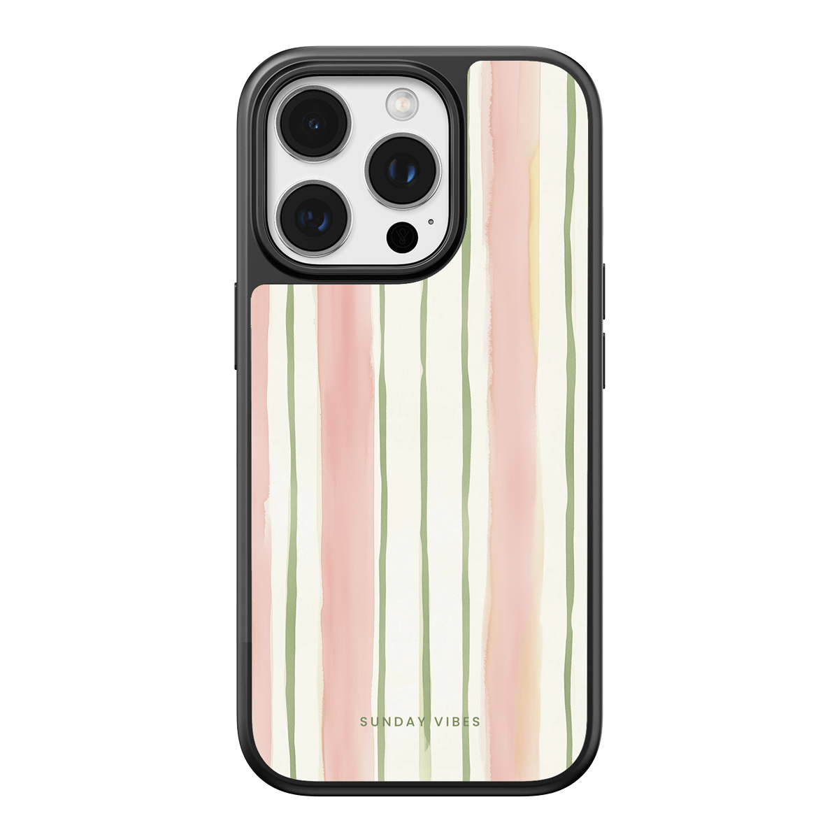 Pastel Stripe Serenade iPhone Case