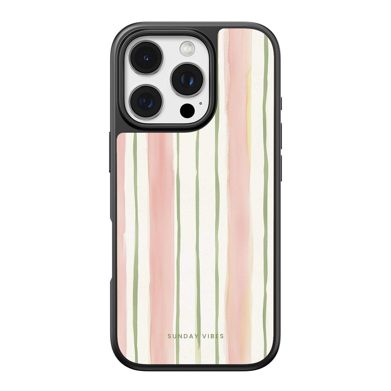 Pastel Stripe Serenade iPhone Case