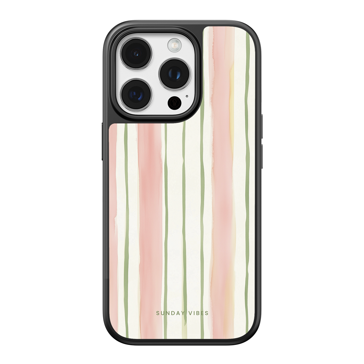 Pastel Stripe Serenade iPhone Case