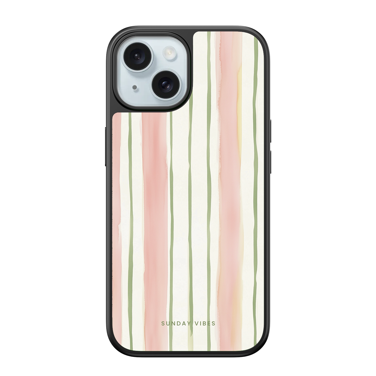 Pastel Stripe Serenade iPhone Case