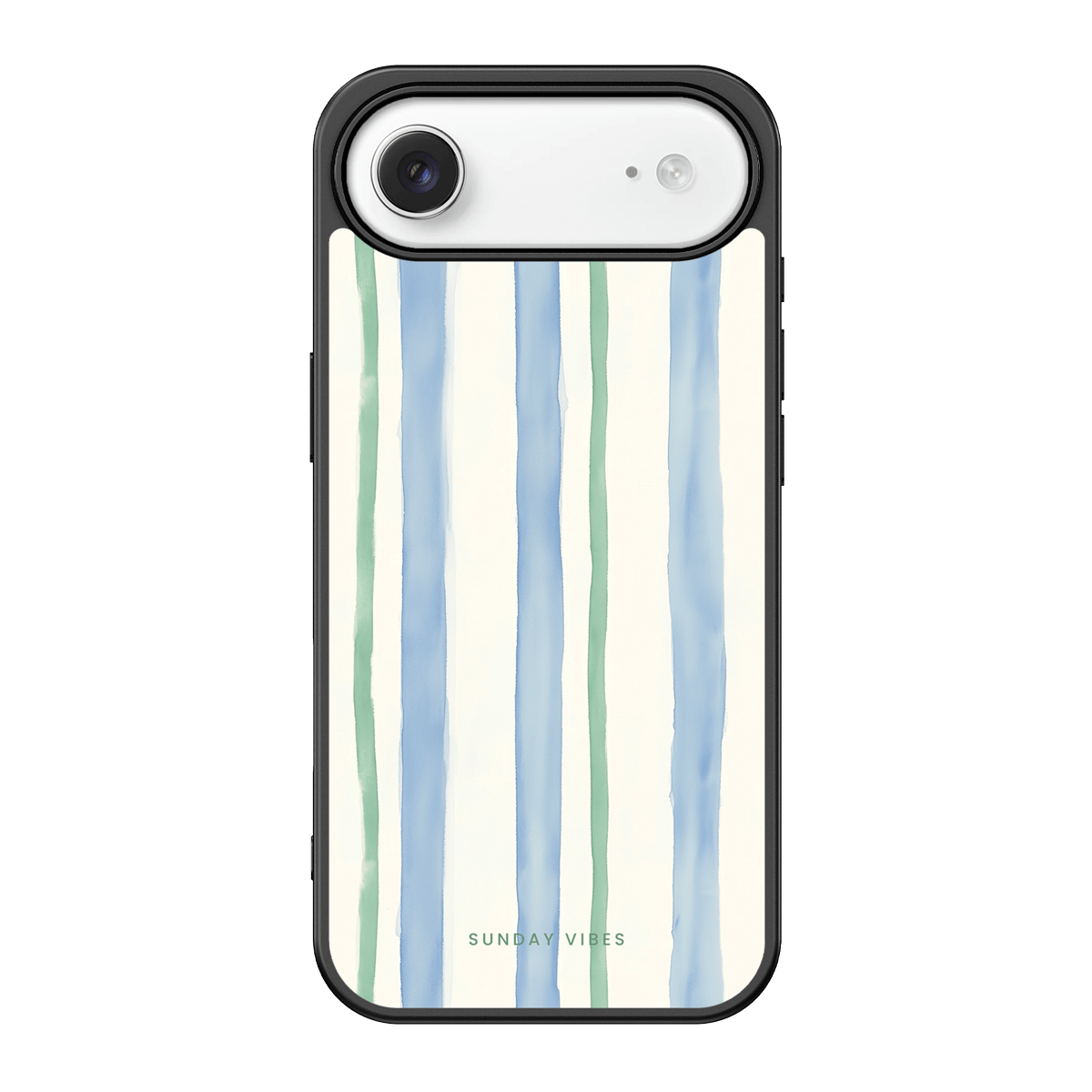 Azure Meadow Stripe iPhone Case