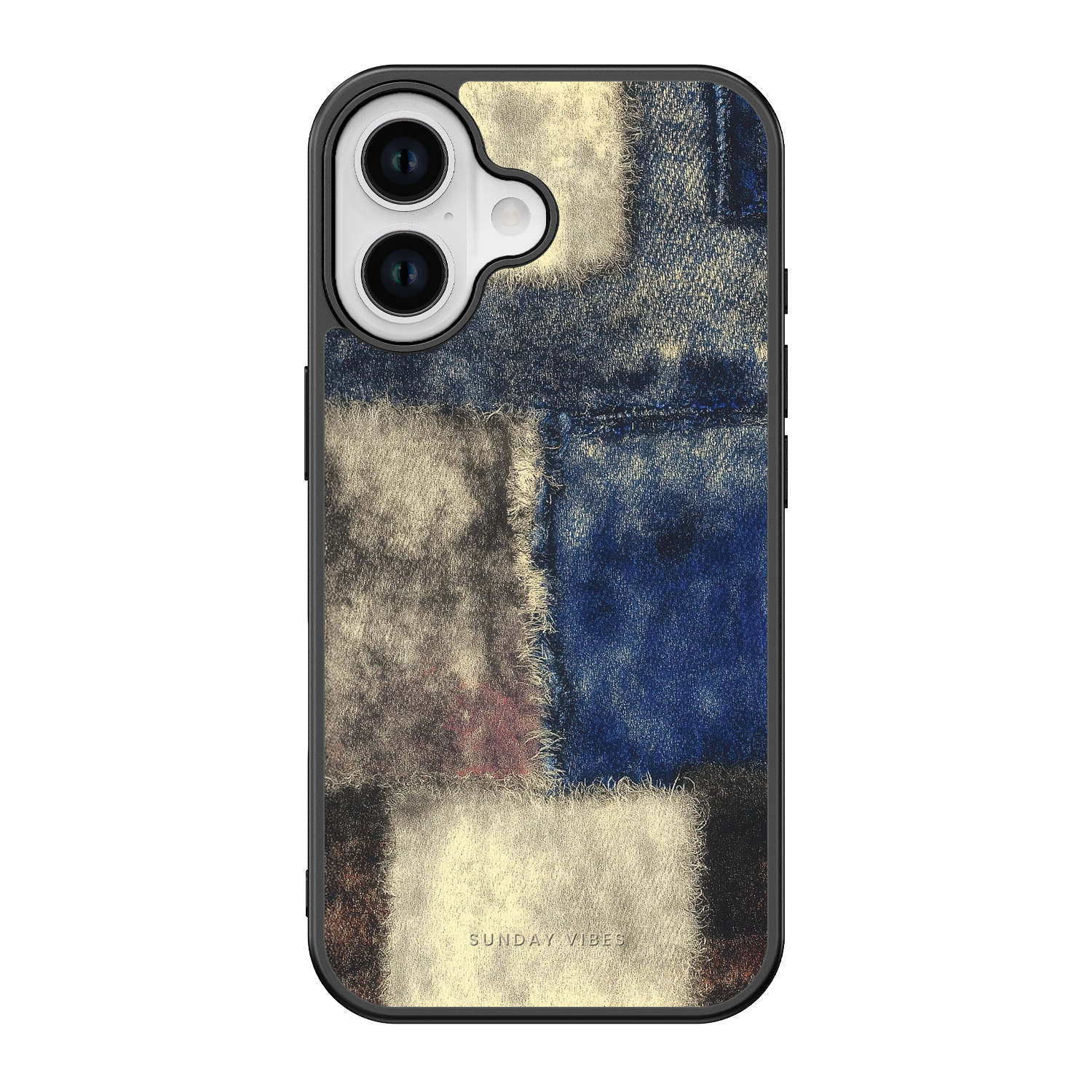 Denim Patchwork iPhone Case