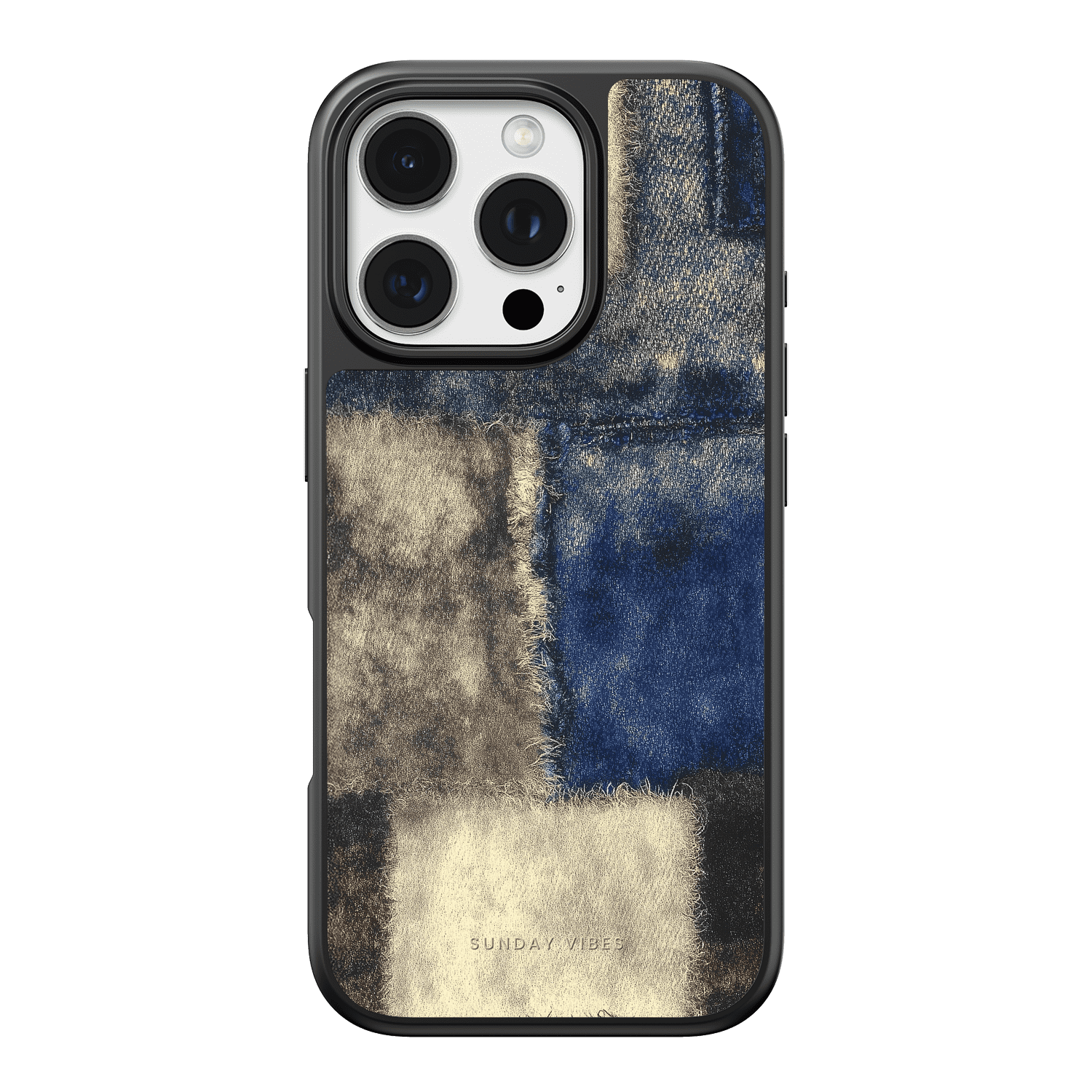 Denim Patchwork iPhone Case