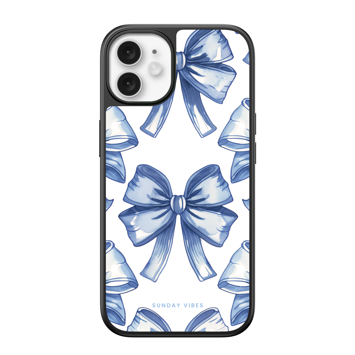 Blue Bow Elegance iPhone Case