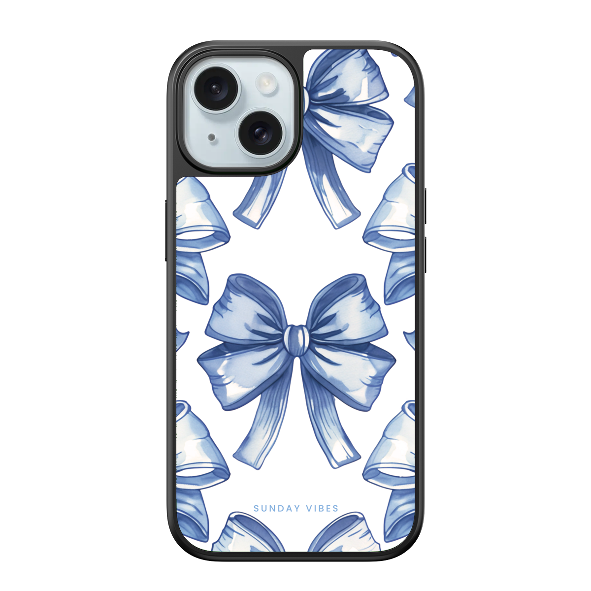 Blue Bow Elegance iPhone Case