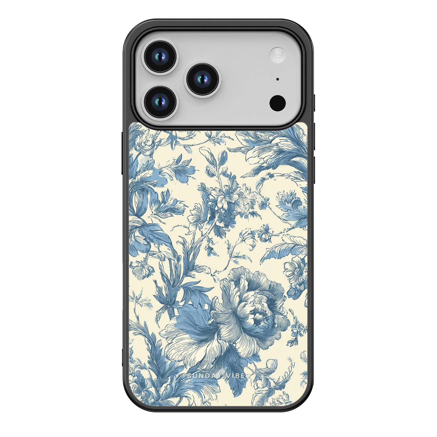 Celestial Blue Bloom iPhone Case