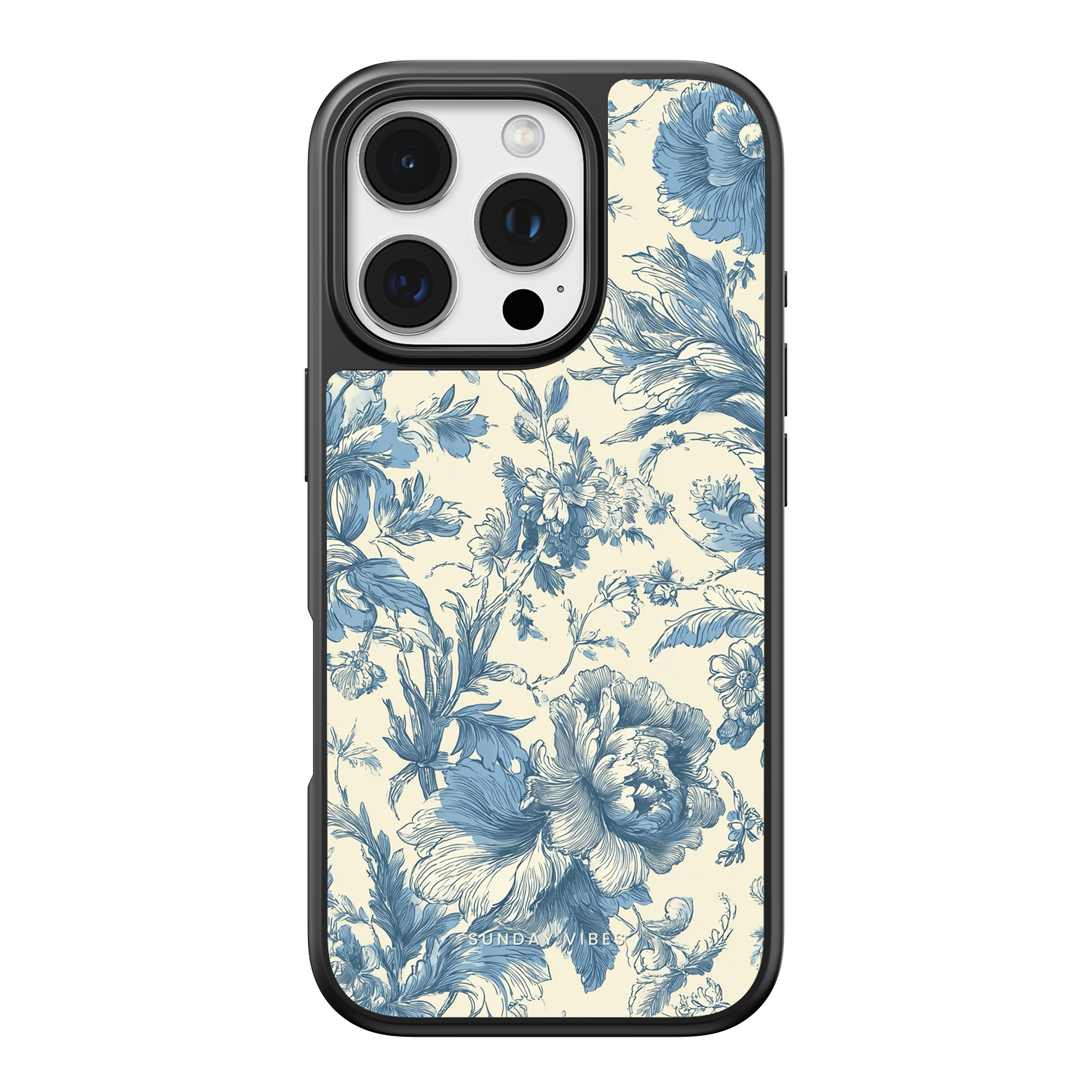 Celestial Blue Bloom iPhone Case