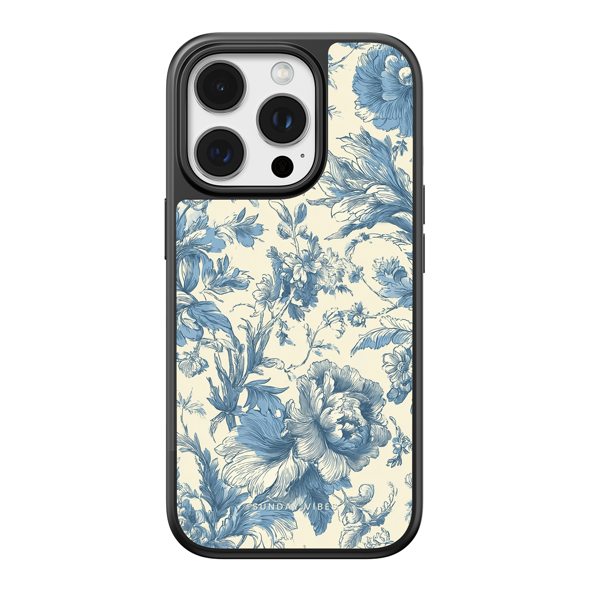 Celestial Blue Bloom iPhone Case