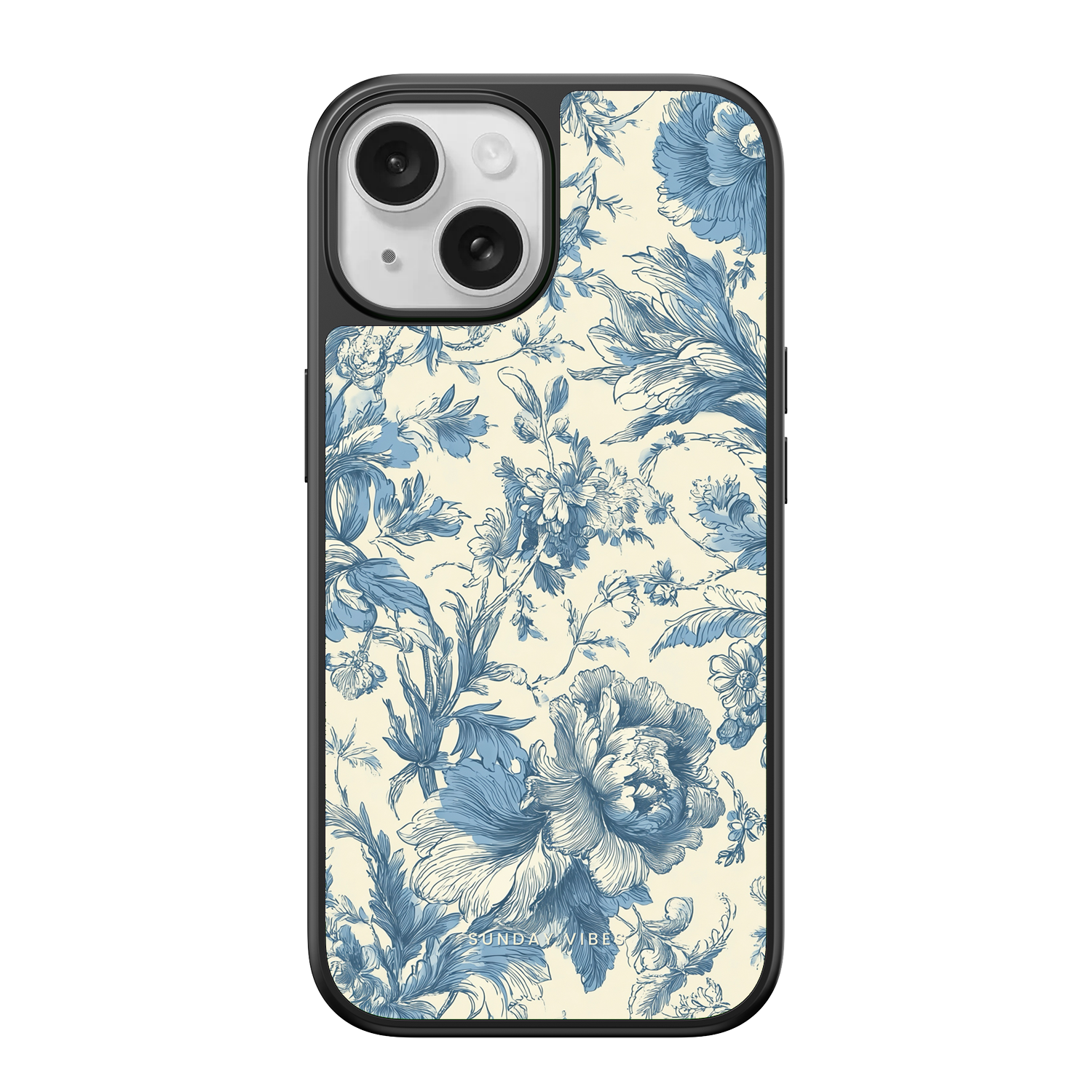 Celestial Blue Bloom iPhone Case