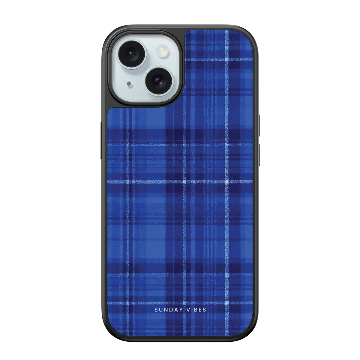 Indigo Plaid iPhone Case